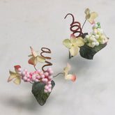 Dalmazio Design Floral Accent Hydrangea Bouquet Glittered